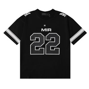 Styliste de créateur masculin T-shirts Lettre de mode 22 Jersey de sport imprimé pour hommes Hip Hop Streetwear Tops Coton à manches courtes