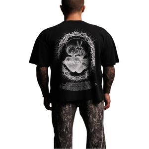 T-shirt de créateur pour hommes style hip-hop américain col rond chemise ample unisexe taille asiatique s-xxl