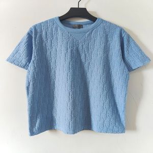 T-shirt de créateur pour hommes Chemise d'été Tissu de velours Mode T-shirt polyvalent Taille asiatique S-XL