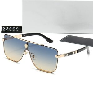 Lunettes de soleil de designer pour hommes avec logo doré à la mode 2024 Nouvelles lunettes avec boîte d'origine pour la conduite Party Beach Summer Ve23055