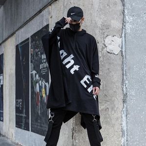 Hommes duvet hommes Parkas mode tendance veste Streetwear Punk Cosplay ample grande personnalité sombre surdimensionné Alternative manches chauve-souris