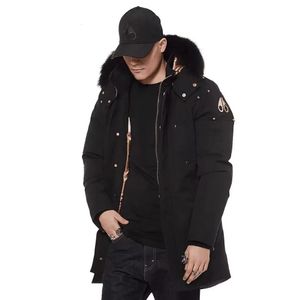 Parkas de plumón para hombre 2023 Chaqueta de invierno con capucha de algodón para hombre Abrigo de pelo largo Cuello de piel largo Hombre Parka gruesa Chaquetas cálidas para mujer 231005