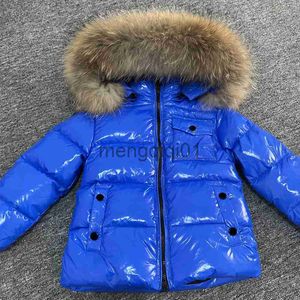 Hombres Down Parkas Niños Invierno Abajo Chaqueta Desmontable Cuello de piel de mapache Niños pequeños Abrigo con capucha Bebé Niñas Cálido Traje de nieve Niños Parkas J231024