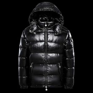 Doudoune homme Parkas homme doudoune blanc capuche de canard chaud brillant veste hommes brillant noir rouge rembourré moelleux duvet manteau homme hiver doudoune femme J231010