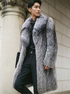 Men's Fur Faux PFHQ Loose Trendy Imitation Mink Hair Coat Fashion Long Big Size Male Clothes 21Q4429 221208