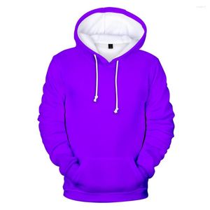Sweats à capuche pour hommes 3D hommes sweats personnalisés dégradé coloré à capuche couleur unie garçon/filles pollueur violet casquette manteaux 4XL