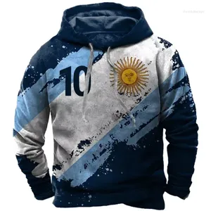 Sweats à capuche pour hommes impression 3D drapeau de sport argentine Unique hommes/femmes emblème national décontracté Streetwear sweat à capuche/zip Up/sweat