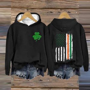 Sweat à capuche pour hommes, drapeau américain, chemise irlandaise, haut pour femme, haut pour robe 3x, chemisier