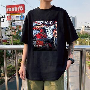 Hommes Hoodies Anime Chainsaw Man Cool Denji Manga T-shirt Casual Loose Summer Cotton Short Sleeve Abstract Picture Art Graphic Tshirt