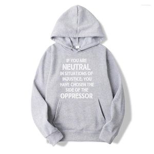 Sweats à capuche pour hommes Desmond Tutu citation Black Lives Matter deux tons unisexe sweats hommes décontracté hauts automne hiver pull Vintage