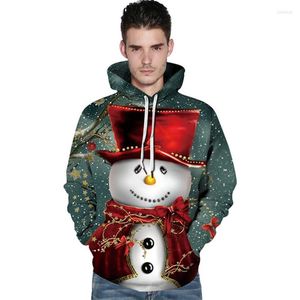 Sudaderas con capucha para hombre, sudadera de muñeco de nieve con árbol 3D de Navidad a la moda, sudadera con capucha para hombre y mujer, abrigo, chándales, ropa de calle, S-XXXL