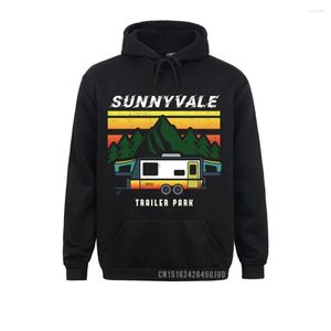 Sweats à capuche pour hommes Funny Design Trailer Park Sunnyvale Lovers Pullover Hoodie 2023 Discount Sweats pour hommes Fête des pères