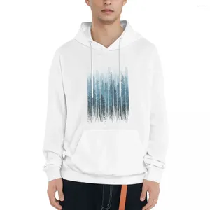 Sweats à capuche pour hommes Grunge Dripping Turquoise Misty Forest Pull à capuche Chemise à capuche Anime Vêtements Blouse Sweats à capuche pour hommes femmes