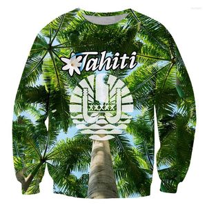 Sweats à capuche pour hommes LCFA Polynesia Tahiti Ancient Tattoo Hawaii 3D Over Printed Hoodie Homme Femmes Unisex Outwear Pull Sweat Casual