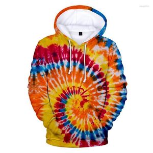 Sudaderas con capucha para hombre Sudaderas para hombre Otoño e invierno Terciopelo fino Tie-dye 3D Impreso Sudadera con capucha Deportes Ocio Jersey con capucha