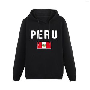 Sudaderas con capucha para hombre, mujer, bandera de Perú, mapa del país peruano, Sudadera con capucha, Jersey grueso, Sudadera con capucha de Hip Hop, algodón Unisex