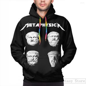 Sweats à capuche pour hommes Sweat pour homme pour femme Funny Metaphysica - Fun Metal Philosophy Shirt Print Casual Hoodie Streatwear