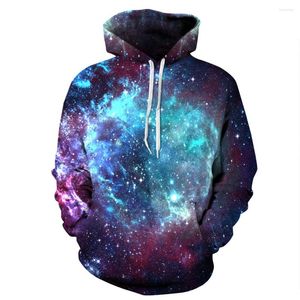 Sudaderas con capucha para hombre Nebula Starry Sky 3D Impreso Parejas Ropa deportiva Tops Jerseys Sudadera Chaquetas Hombres Mujeres Moda Streetwear Hoody