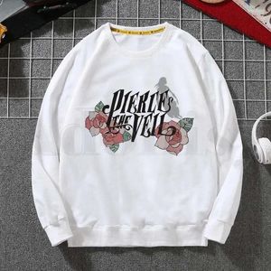 Les sweats à capuche masculins perce le voile post-hardcore band fans de musique sweat-shirt imprimé tendance vêtements hip-hop masculin masculin masculin