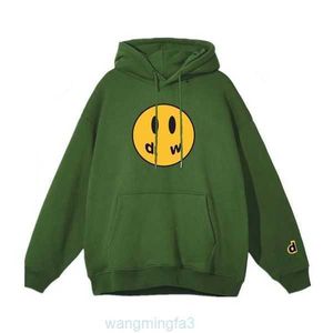 Sudaderas con capucha para hombres Calidad Dibujar Invierno Forro de algodón Sonrisa anime y2k Sudaderas Causal Caliente Llanura Drews Barrera Suave Streetwear Joven D64P