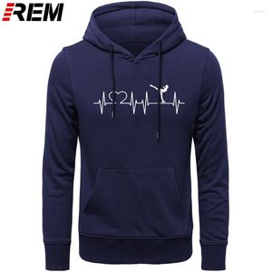 Sweats à capuche pour hommes REM Heartbeat Patinage sur glace Conception de patineur artistique Vêtements célèbres de haute qualité pour hommes