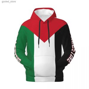 Sudaderas con capucha para hombre Sudaderas con capucha casual 3D Emblema de la bandera palestina Poliéster palestino Unisex Hombres Mujeres Harajuku Fleece Sudadera Sudaderas con capucha Q231110