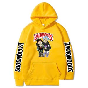 Hommes Hoodies Sweats Backwoods Hommes Et Femmes Imprimé Pluvier À Capuche Sportswear Style Coréen Vêtements Casual Fun Tops Pour Garçon Dhu0O