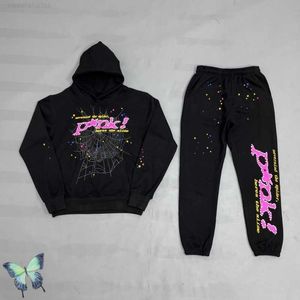 Sweats à capuche masculine Sweatshirts Black Sp5der Tracksuit 555555 mousse Impression rose Drivets Hot Diamants Sweat-shirt Sweat-shirt Sethirt Men Femmes Sp5der