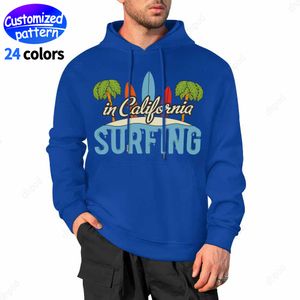 Sweats à capuche pour hommes de créateurs Sweatshirts en coton à motifs personnalisés Sweat à capuche multicolore peint à chaud grande taille S-5XL noir 24 couleurs disponibles bleu