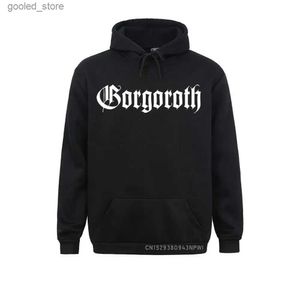 Sweats à capuche pour hommes GORGOROTH Sweatshirts Hommes Rock Band Thrash Noir DEATH HEAVY METAL PUNK Rap Twilight Of The Idols Sweat à capuche Q231110