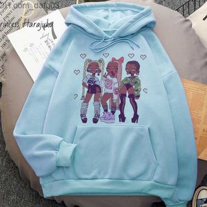 Sweats à capuche pour hommes Sweats Harajuku Blue New Girl Sweat à capuche Kawaii Sweat Femme Sexy Slim Graphic Mignon Sweat à capuche Super Dalian Femme Zipper Vêtements Z230802