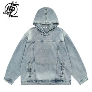 Sudaderas con capucha para hombres Sudaderas Japonesas Vintage Hombres Denim Chaqueta con capucha Sudaderas Streetwear Casual Y2k Tops Sudaderas con capucha lavadas sueltas Harajuku Jerseys 231121