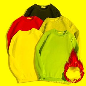 Sweats à capuche pour hommes Sweatshirts Vendre 2023 T-shirt à manches longues Plus Velours O-cou Coréen Automne Top Vêtements En Gros Surdimensionné 4XL Sw