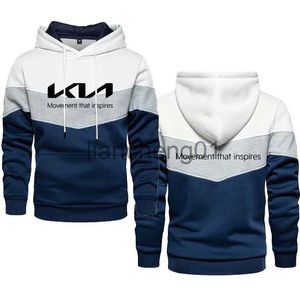 Sudaderas con capucha para hombre Sudaderas Primavera y otoño Nuevo Kia Car Print Hip Hop Sudadera con capucha para hombre Bolsillo con parche en contraste Sudadera con capucha para hombre Camiseta de calle para hombre x1012