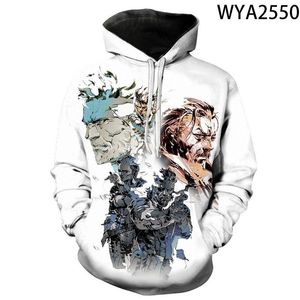 Sweats à capuche pour hommes Sweatshirts Printemps et automne Cool Metal Gear Solid Hommes Femmes Enfants 3D Imprimé Pullove Manches Longues Garçon Fille Enfants Manteau