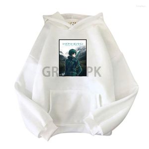 Sudaderas con capucha para hombre Sword Art Online Fashion Cool Graphics Anime Hoodie Loose Plus Size Clothes Pocket Pullover Camiseta de manga larga Unisex