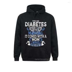 Sudaderas con capucha para hombre tipo 1 Diabetes T1D conciencia diabética mujeres chico niñas pulóver regalo hombres Geek ropa Retro sudaderas de manga larga