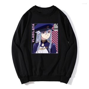 Sudaderas con capucha para hombre Vladilena Milize Hoodie Men 86 Eighty Six Lena Shinei Anime suéter de gran tamaño Unisex sudadera Streetwear Harajuku