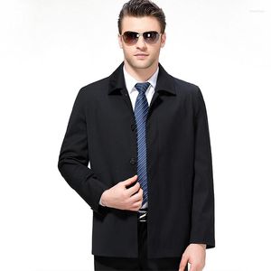 Chaquetas para hombre, llegada, chaqueta de lana para hombre, primavera otoño, prendas de vestir informales con botones de negocios para hombre, abrigo cortavientos, abrigo de guisante de talla grande M-3XL CF210