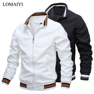 Vestes pour hommes Automne Veste Hommes Printemps Manteau Rayé Sur La Taille Homme Coupe-Vent Blanc Casual Manteaux Homme Bomber Été. BM335 221206