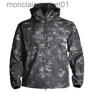 Vestes pour hommes Camouflage militaire tactique veste de chasse vestes soft shell homme combat imperméable polaire multicam manteau veste extérieure J230918