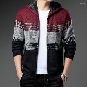 Chaquetas de hombre Chaqueta de punto Hombres Otoño e invierno Estilo de abrigo de punto suelto que combina con todo Tendencia Ocio para agregar suéter grueso de Cachemira