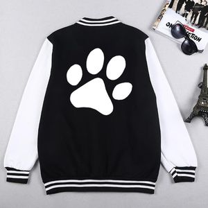 Chaquetas para hombres Oso de dibujos animados Palm Kawaii Impreso Hombres Traje de béisbol Creatividad Casual Chaqueta de calle Otoño Crewneck Sudadera Pocket Man