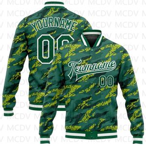 Vestes pour hommes Custom White Teal Pinstripe Teal-Black Bomber Full-Snap Varsity Letterman Jacket Baseball Button Jacket 230804