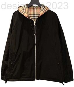Chaquetas para hombres Diseñador 2023 Nuevo abrigo de primavera Cardigan Doble cara Moda personalizada con capucha Cordón Ajuste Cómodo Top Lujo HR1O