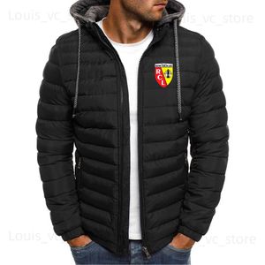 Vestes pour hommes Euro Club RC Lens Imprimé Nouvelle Veste Hommes À Manches Longues Vêtements De Survêtement Manteaux Chauds Rembourré Épais Parka Slim Fit Coupe-Vent T230912