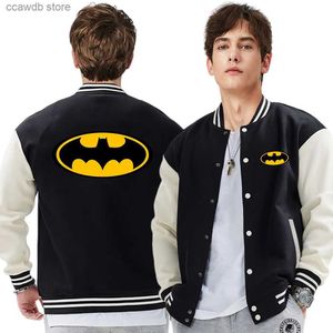 Chaquetas para hombres Diversión como dientes y murciélagos Película Hombres Uniforme de béisbol Harajuku Abrigos casuales Moda Chaqueta suelta Otoño Tops cálidos Mujeres T240109