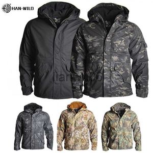 Vestes masculines Han Wild Outdoor G8 Vestes Tactical Vestes Tactical Men Afficroo Windbreaker Mabet de chasse Camouflage Camouflage Army Military J230811