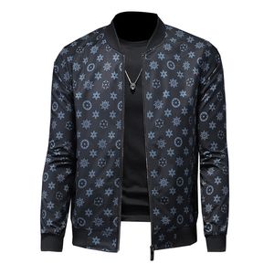 Chaqueta de alta calidad, gran diseñador, cuello redondo, puntos clásicos, prendas de vestir exteriores para hombre, abrigo, ropa de talla grande 4XL 5XL