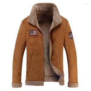 Vestes pour hommes de haute qualité hommes mouton daim veste de moto marron entièrement doublé doux faux cuir mâle manteau cachemire chaud